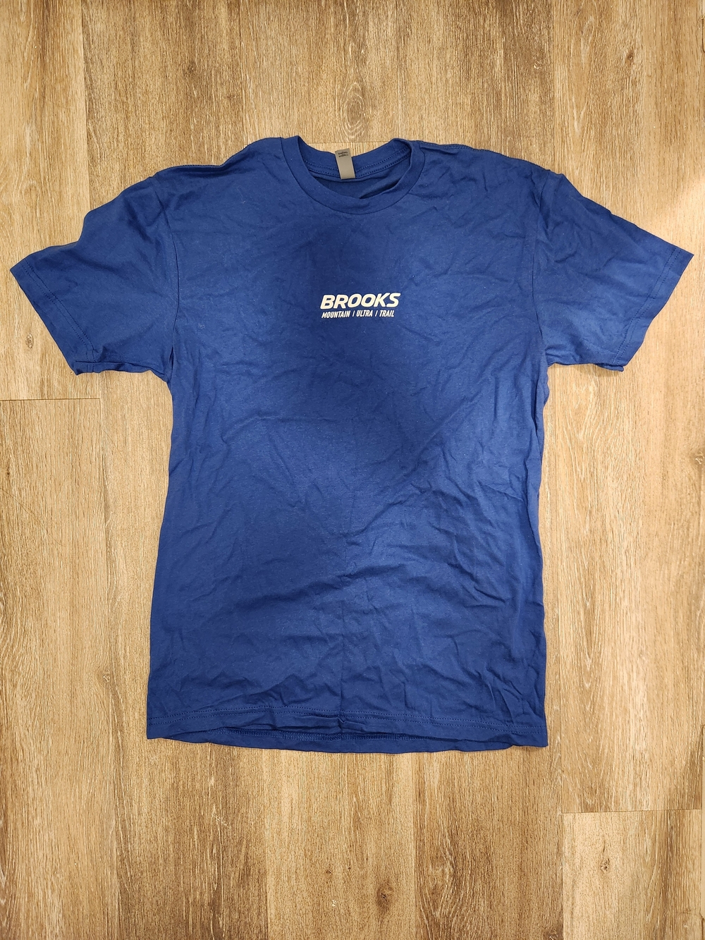Brooks Royal Blue Center-Logo Crew Tee
